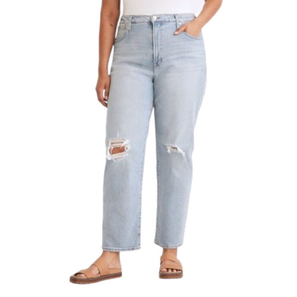 Madewell The Perfect Vintage Straight-Leg Jeans Danby Wash‎ Size 32